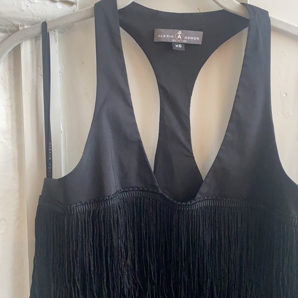 Alexia Admor Tiered Fringe Racerback Mini Dress - Picture 11 of 14